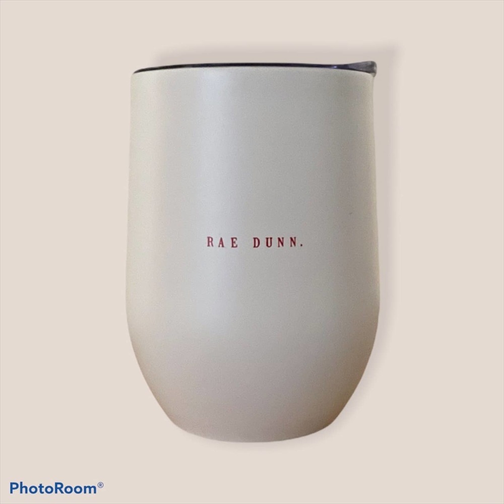 Rae Dunn Stainless Steel Mine & Yours White & Red Couples Wine/Beer Tumbler Set - Picture 2 of 10